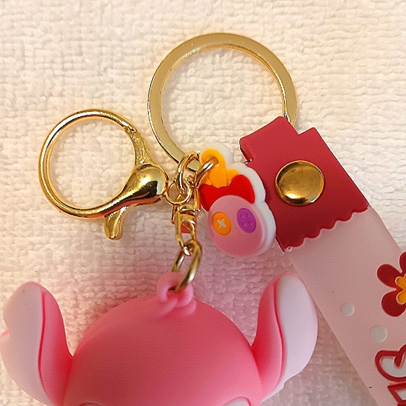 Stitch Silicone Keychain Wristlet Design New - Picture 3 of 4